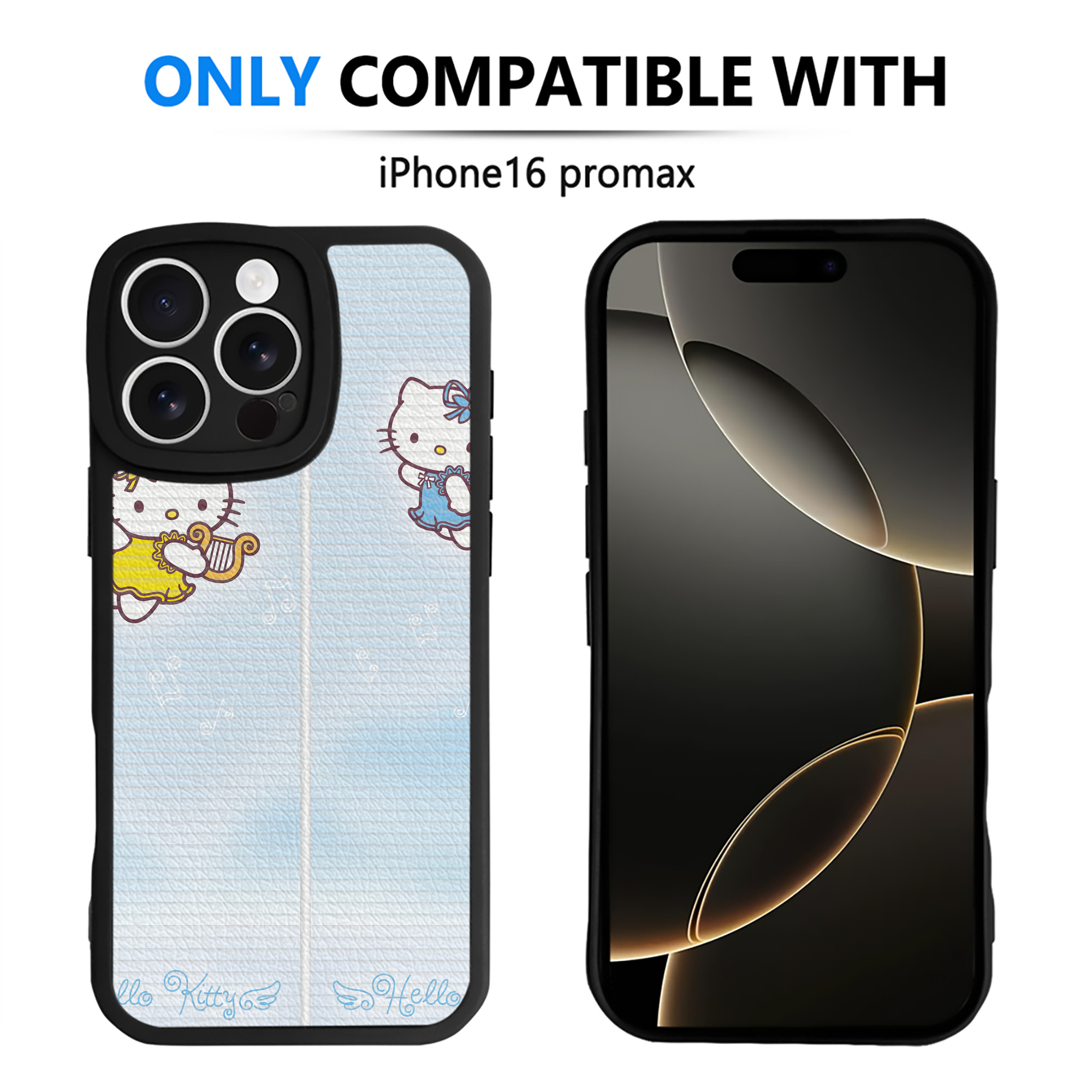 （画像用） Hello Kitty ハローキティ 【iPhone 16シリーズ対応】シリコンスマホケース（レザー調） 材質：シリコン